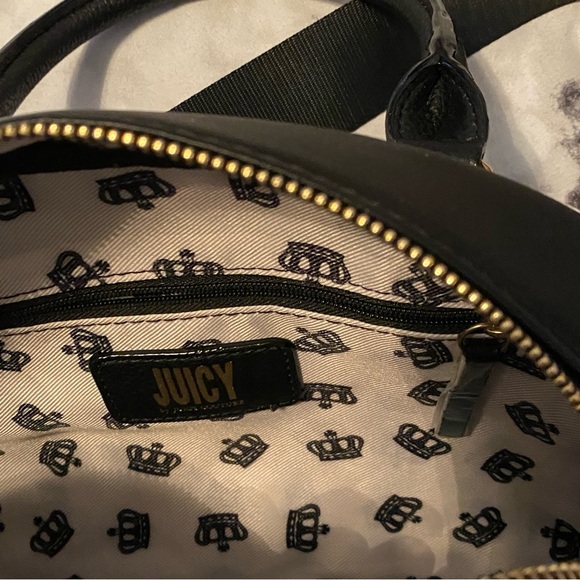 👑 Juicy Couture Crown Bowling Bag with Crossbody Strap - Picture 7 of 8